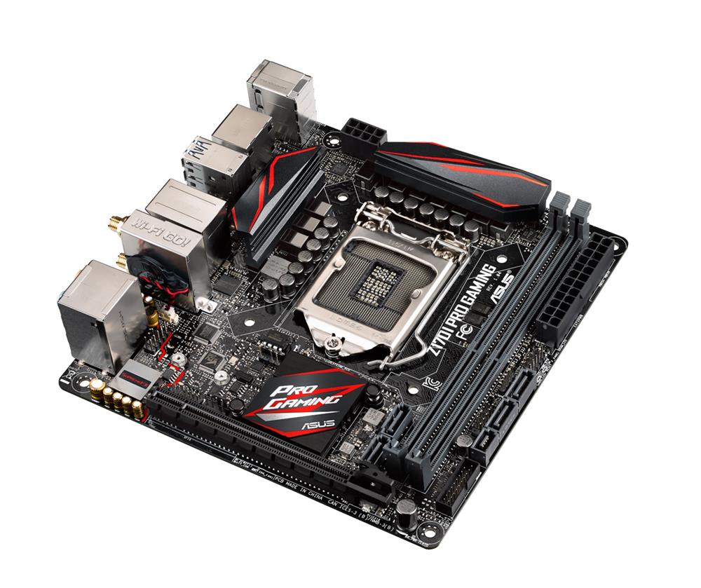 MB-Z17IPGM ASUS Z170I PRO GAMING Socket LGA 1151 Intel Z170 Chipset Core i7 / i5 / i3 / Pentium / Celeron Processors Support DDR4 2x DIMM 2x SATA 6.0Gb/s Mini ITX Motherboard (Refurbished)