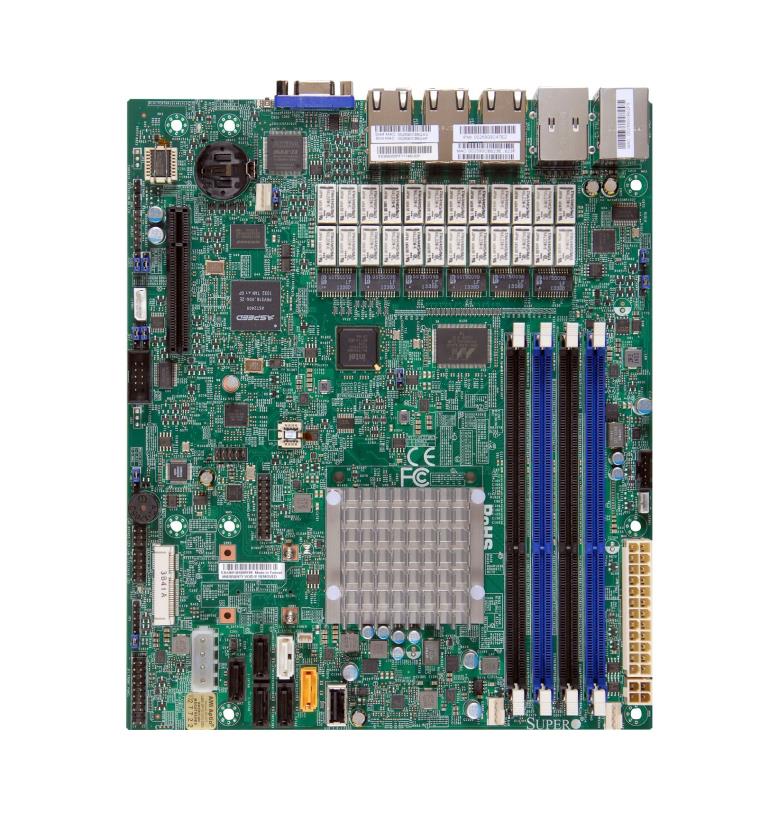 MBA1SRF7 SuperMicro A1srm-ln7f-2758-o Intel Atom C2758 DDR3 SATA3 V7GBe Microatx Motherboard CPU Combo (Refurbished)