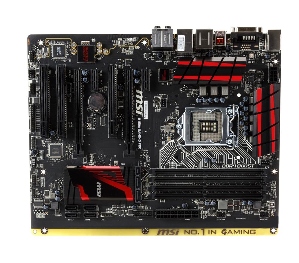 MBB15AGPR MSI B150A GAMING PRO Socket 1151 Intel B150 Chipset 6th Generation Core i7 / i5 / i3 / Pentium / Celeron Processors Support DDR4 4x DIMM 6x SATA 6.0Gb/s ATX Motherboard (Refurbished)