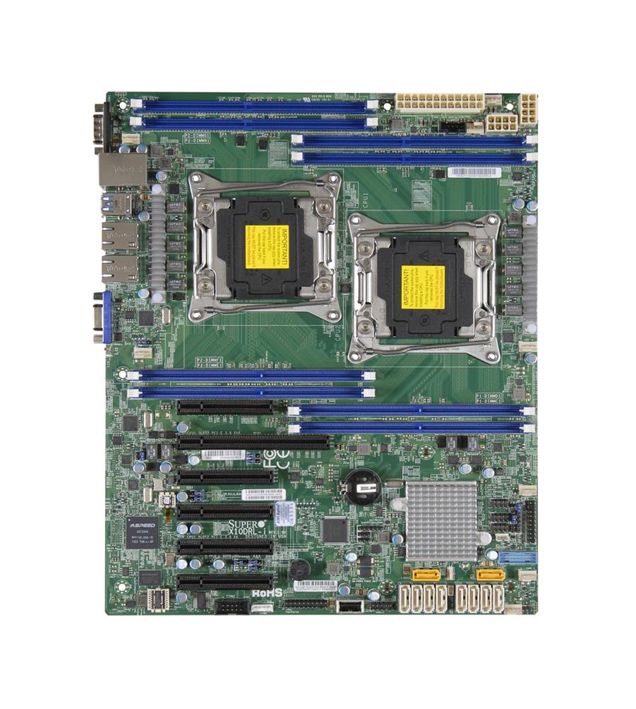 MBX10DLI SuperMicro X10drl-i-o Dual LGA2011 Intel C612 DDR4 SATA3usb3.0 V2GBe Atx Server Motherboard (Refurbished)