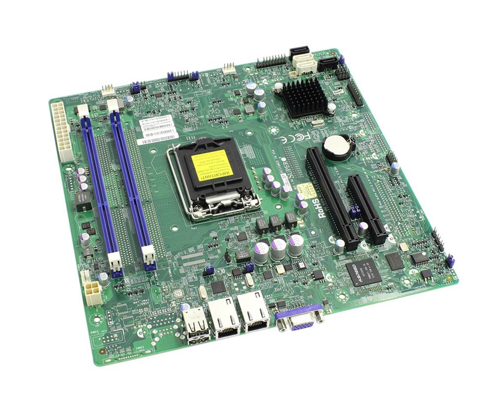MBX10SLFB SuperMicro X10SLL-SF Socket LGA 1150 Intel C222 Express Chipset Xeon E3-1200 v3/ 4th Gen Core i3/ Pentium/ Celeron Processors Support DDR3 2x DIMM 2x SATA3 6.0Gb/s Micro-ATX Server Motherboard (Refurbished)