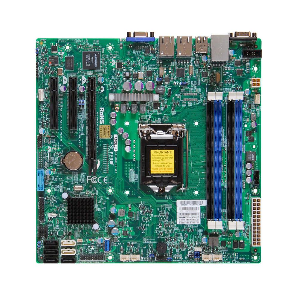 MBX10SLLF SuperMicro X10SLL-F Socket LGA 1150 Intel C222 Express Chipset Xeon E3-1200 v3/ 4th Gen Core i3/ Pentium/ Celeron Processors Support Single DDR3 4x DIMM 2x SATA 6.0Gb/s Micro-ATX Server Motherboard (Refurbished)