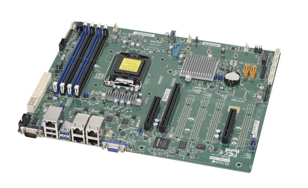 MBX11SIF SuperMicro X11SSI-LN4F Socket LGA 1151 Intel C236 Chipset Intel Xeon E3-1200 v6/v5 7th Generation Core i3 / Pentium / Celeron Processors Support DDR4 4x DIMM 6x SATA3 6.0Gb/s ATX Server Motherboard (Refurbished)