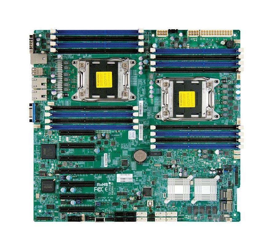 MBX9DRH7T SuperMicro X9DRH-7TF Dual Socket LGA-2011 Intel C602 Chipset Xeon E5-2600/ E5-2600 v2 Series Processors Support DDR3 16x DIMM 8x SATA2 3.0Gb/s Extended-ATX Server Motherboard (Refurbished)