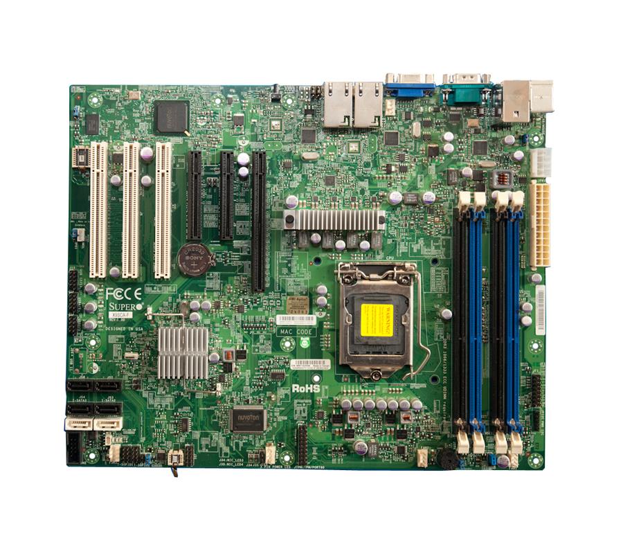 MBX9SCA SuperMicro X9SCA Socket LGA 1155 Intel C204 Chipset Intel Xeon E3-1200/E3-1200 v2 Series 2nd/3rd Generation Core i3 / Pentium / Celeron Processors Support DDR3 4x DIMM 4x SATA2 3.0Gb/s ATX Server Motherboard (Refurbished)