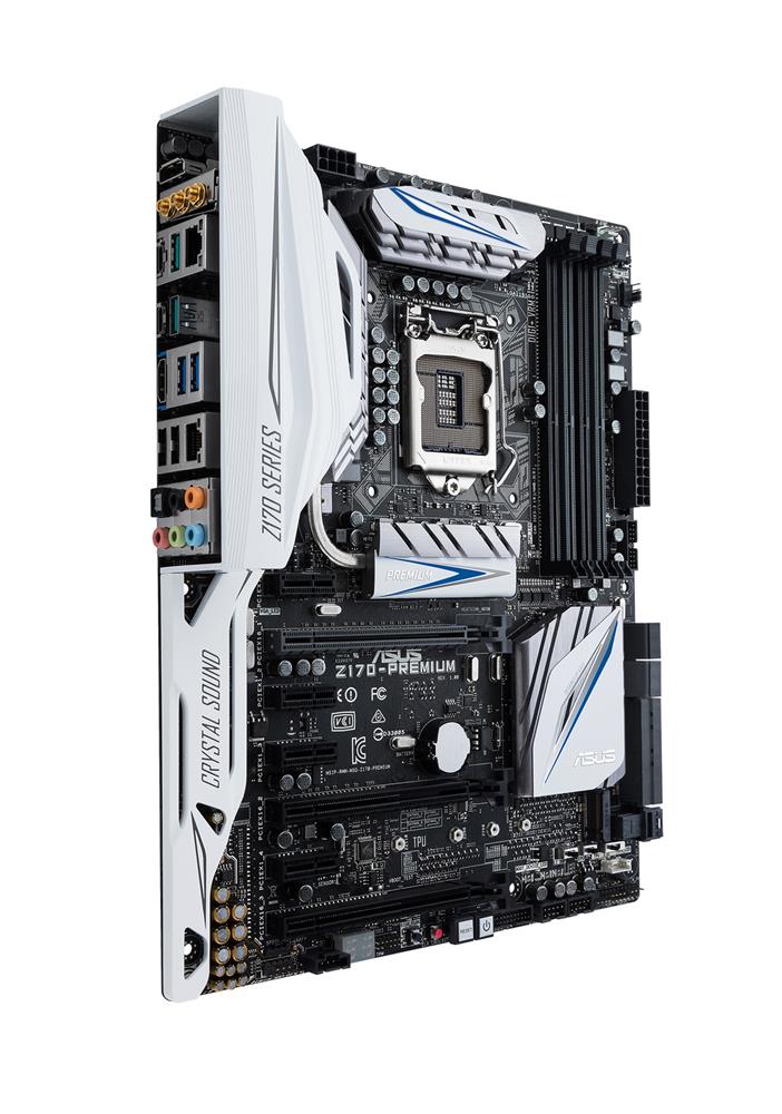 MBZ170PRE ASUS Z170-PREMIUM Socket LGA 1151 Intel Z170 Chipset 7th/6th Generation Core i7 / i5 / i3 / Pentium / Celeron Processors Support DDR4 4x DIMM 6x SATA 6.0Gb/s ATX Motherboard (Refurbished)
