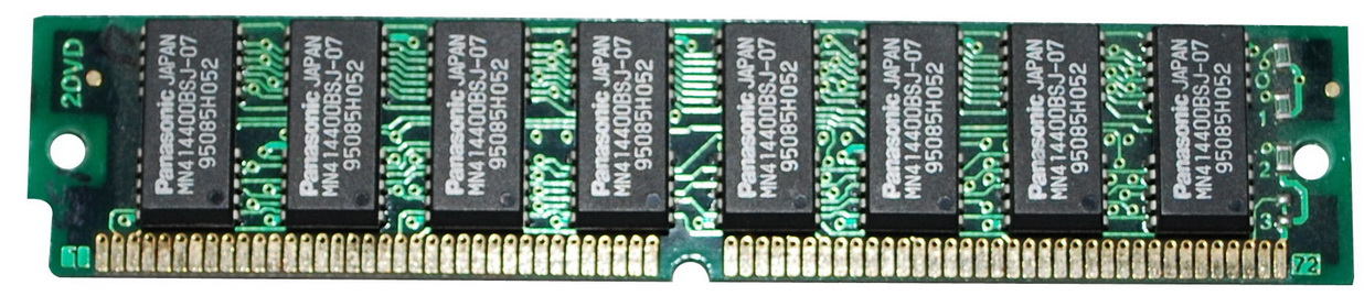 MN414400BSJ-07 Panasonic 8MB FastPage non-Parity 70ns 5v 72-Pin 2Meg x 32 SIMM Memory Module
