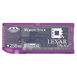 MS256-281 Lexar 256MB Pro Duo Stick Flash Memory Card with Light Select-Switch
