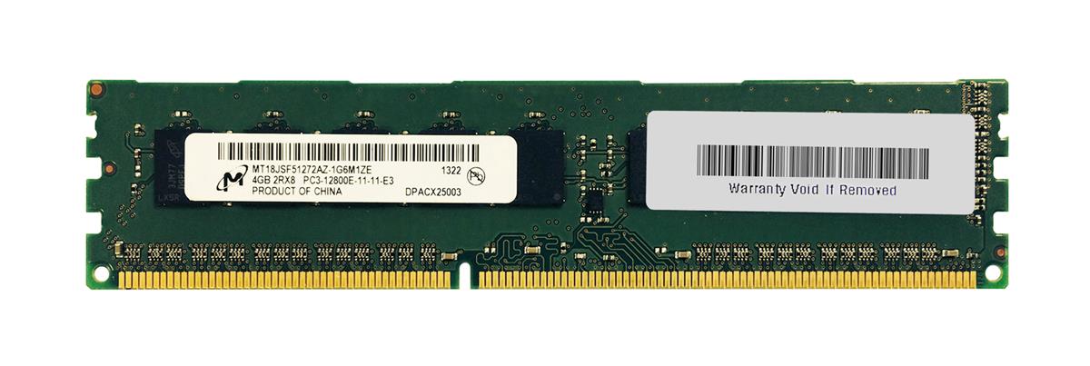 MT18JSF51272AZ-1G6M1ZE Micron 4GB DDR3 PC12800 Memory