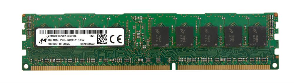 MT18KSF1G72PZ-1G6E1HE Micron 8GB PC3-12800 DDR3-1600MHz ECC Registered CL11 240-Pin DIMM 1.35V Low Voltage Single Rank Memory Module