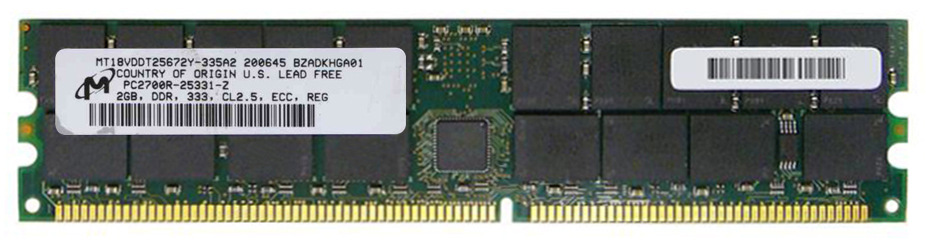 3D-14D321R0859-2G 2GB Module DDR PC2700 CL=2.5 Registered ECC DDR333 2.5V 256Meg x 72 for SuperMicro SuperServer 6014P-TRB (SYS-6014P-TRB) n/a