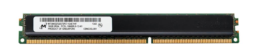 MT36KDZS2G72PZ-1G4 Micron 16GB PC3-10600 DDR3-1333MHz ECC Registered CL9 240-Pin DIMM 1.35V Low Voltage Very Low Profile (VLP) Dual Rank Memory Module