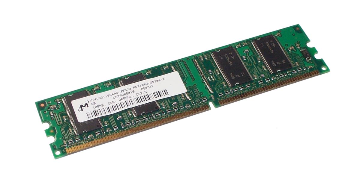 MT4VDDT1664AG-265C3 Micron 128MB DDR1 PC2100 Memory