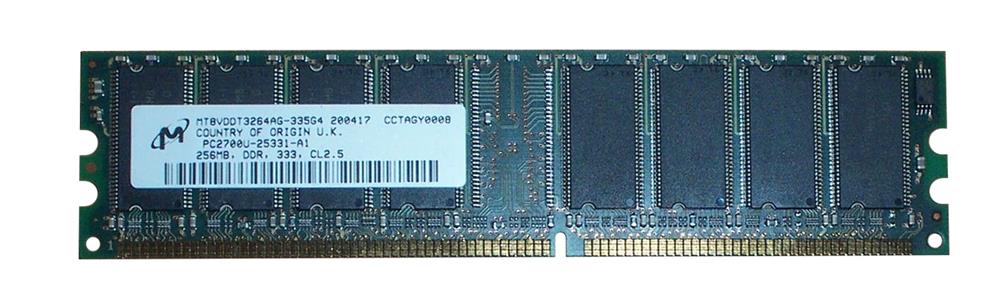 MT8VDDT3264AG-335G4 Micron 256MB DDR1 PC2700 Memory