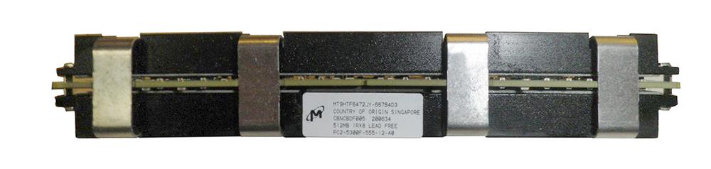 MT9HTF6472JY-667B4D3 Micron 512MB PC2-5300 DDR2-667MHz ECC Fully Buffered CL5 240-Pin DIMM Single Rank Memory Module