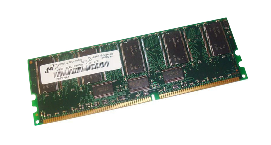 3D-PC1200RD1182D-128M 128MB 200MHz DDR PC1600 Reg ECC CL2 184-Pin Single Rank x8 DIMM (P/N)