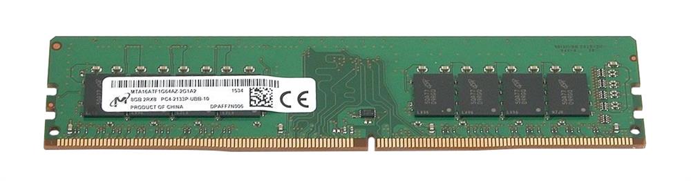 MTA16ATF1G64AZ-2G1A2 Micron 8GB PC4-17000 DDR4-2133MHz non-ECC Unbuffered CL15 288-Pin DIMM 1.2V Dual Rank Memory Module