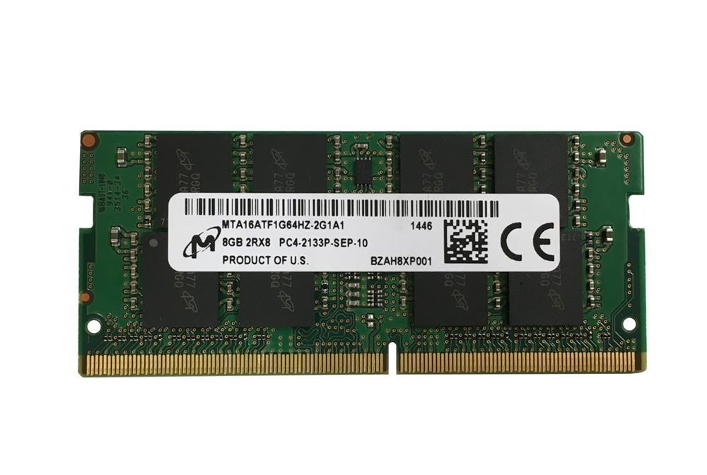 MTA16ATF1G64HZ-2G1A1 Micron 8GB PC4-17000 DDR4-2133MHz non-ECC Unbuffered CL15 260-Pin SoDimm 1.2V Dual Rank Memory Module