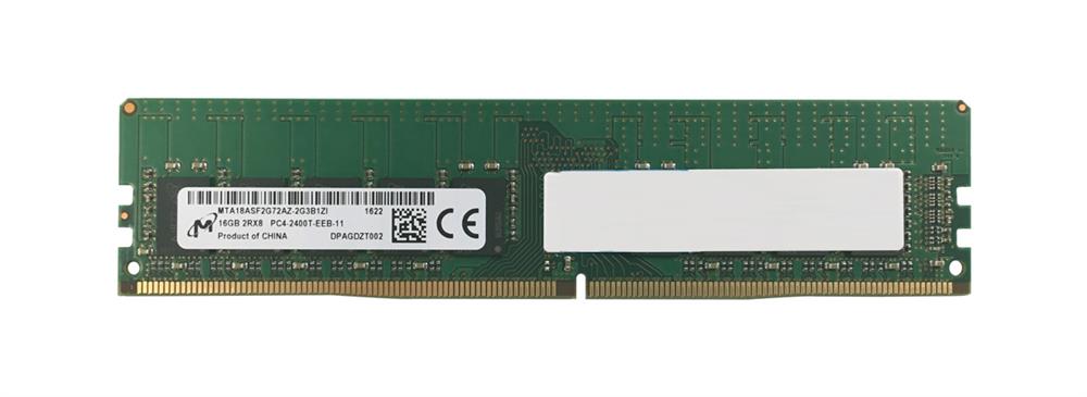 MTA18ASF2G72AZ-2G3B1 Micron 16GB PC4-19200 DDR4-2400MHz ECC Unbuffered CL17 288-Pin DIMM 1.2V Dual Rank Memory Module