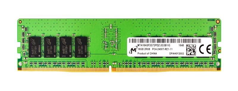 MTA18ASF2G72PDZ-2G3B1IG Micron 16GB PC4-19200 DDR4-2400MHz Registered ECC CL17 288-Pin DIMM 1.2V Dual Rank Memory Module