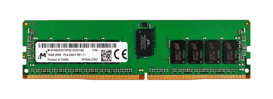 MTA18ASF2G72PDZ-2G3D1 Micron 16GB PC4-19200 DDR4-2400MHz Registered ECC CL17 288-Pin DIMM 1.2V Dual Rank Memory Module