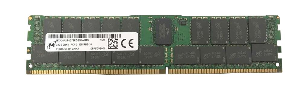 MTA36ASF4G72PZ-2G1 Micron 32GB PC4-17000 DDR4-2133MHz Registered ECC CL15 288-Pin DIMM 1.2V Dual Rank Memory Module