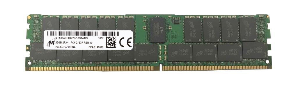 MTA36ASF4G72PZ-2G1A1IG Micron 32GB PC4-17000 DDR4-2133MHz Registered ECC CL15 288-Pin DIMM 1.2V Dual Rank Memory Module