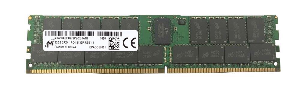 MTA36ASF4G72PZ-2G1A1II Micron 32GB PC4-17000 DDR4-2133MHz Registered ECC CL15 288-Pin DIMM 1.2V Dual Rank Memory Module