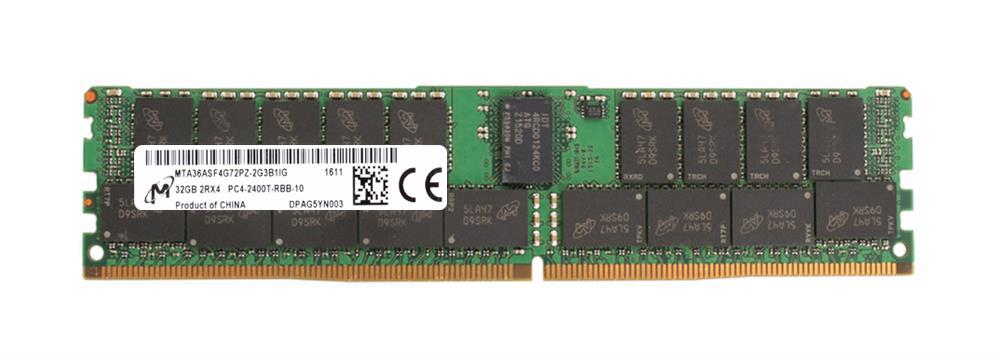 MTA36ASF4G72PZ-2G3B1IG Micron 32GB PC4-19200 DDR4-2400MHz Registered ECC CL17 288-Pin DIMM 1.2V Dual Rank Memory Module