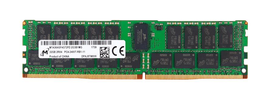 MTA36ASF4G72PZ-2G3B1MG Micron 32GB PC4-19200 DDR4-2400MHz Registered ECC CL17 288-Pin DIMM 1.2V Dual Rank Memory Module