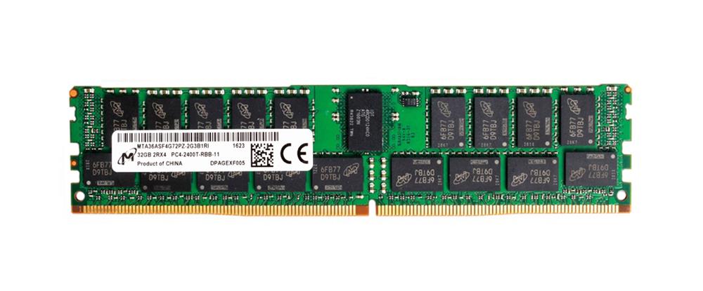 MTA36ASF4G72PZ-2G3B1RI Micron 32GB PC4-19200 DDR4-2400MHz Registered ECC CL17 288-Pin DIMM 1.2V Dual Rank Memory Module