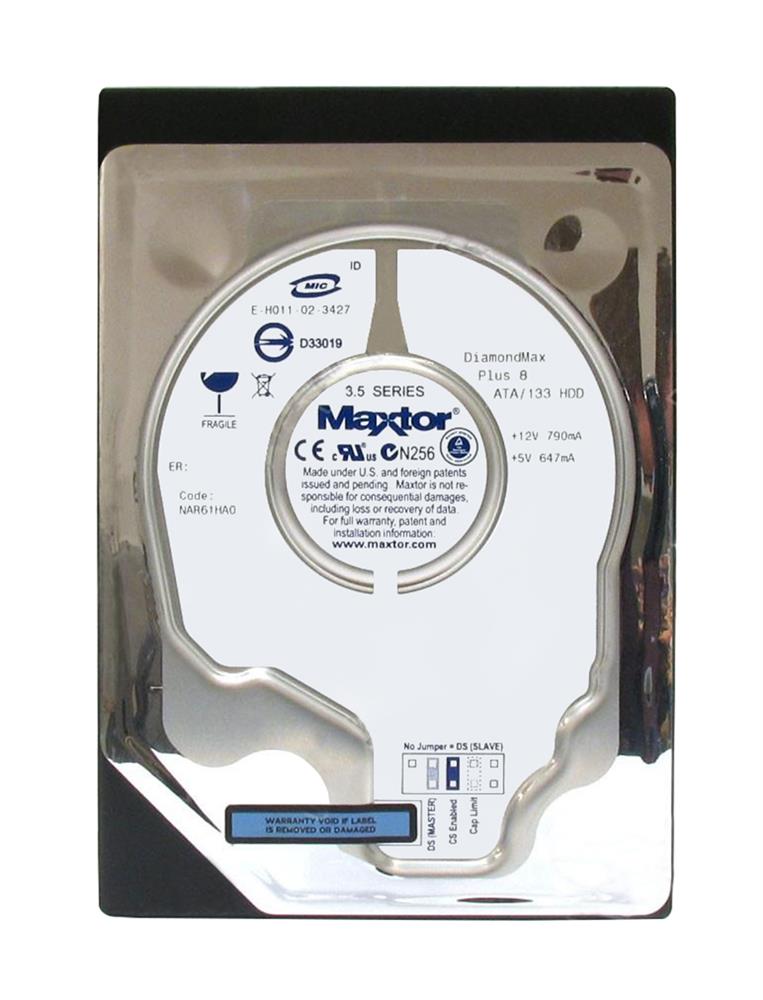 MX6E040L0 Maxtor DiamondMax Plus 8 40GB 7200RPM ATA-133 2MB Cache 3.5-inch Internal Hard Drive