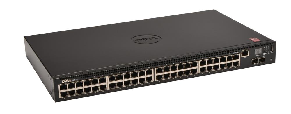 N2048 Dell 48-Ports RJ-45 1Gbps Gigabit Ethernet Layer 2 Rack-mountable Managed Switch with 2 x 10GbE SFP+ Ports (Refurbished)