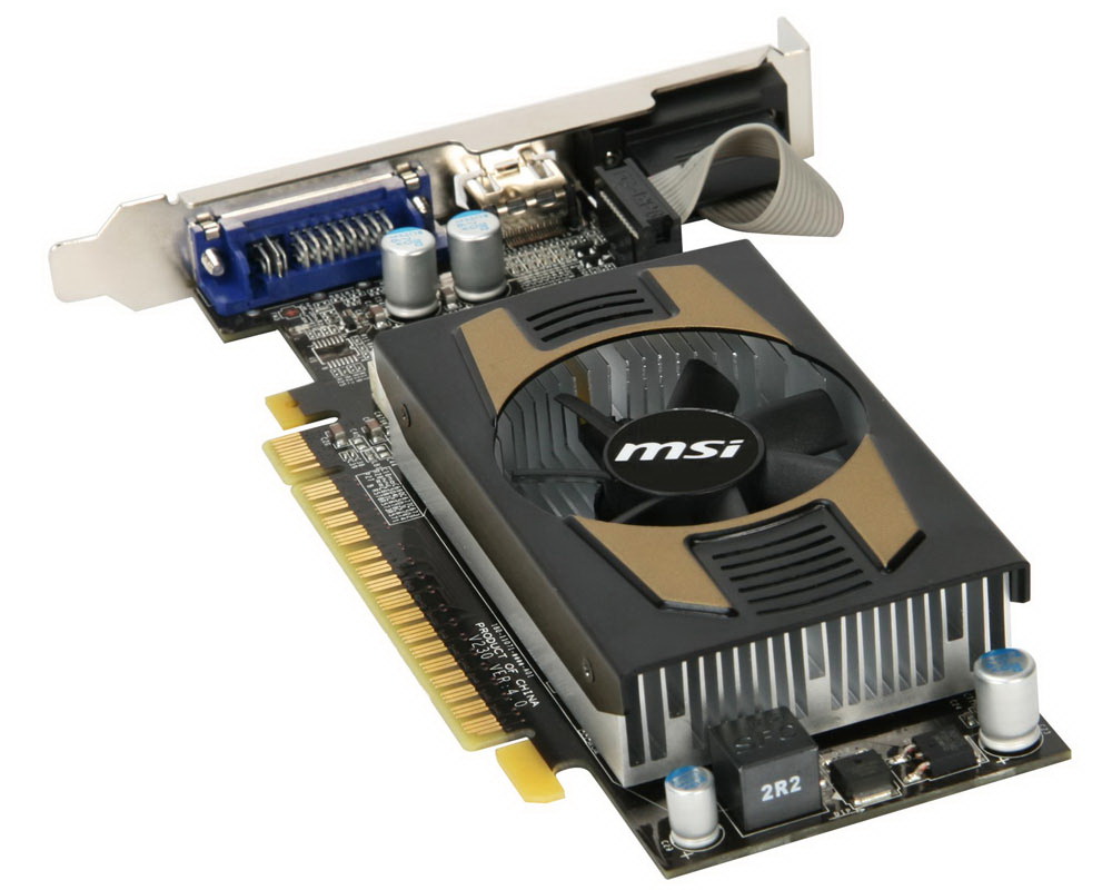 N430GT-MD1GD3OCLP MSI Geforce 430gt 1g DDR3 Dvi 700MHz 128bt PCI-Express VidAdapter