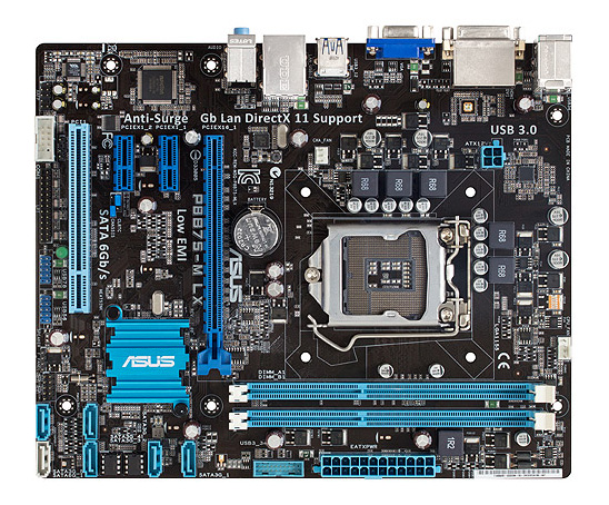 P8B75-M-LX ASUS Socket LGA 1155 Intel B75 Chipset Core i7 / i5 / i3 / Pentium / Celeron Processors Support DDR3 4x DIMM 5x SATA 3.0Gb/s Micro-ATX Motherboard (Refurbished)