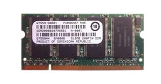 Q3931-67904 HP 512MB DDR-167MHz Non-ECC Unbuffered 200-Pin SoDimm Memory Module for LaserJet CP6015dn/CP6015x/CP6015xh Series Printers