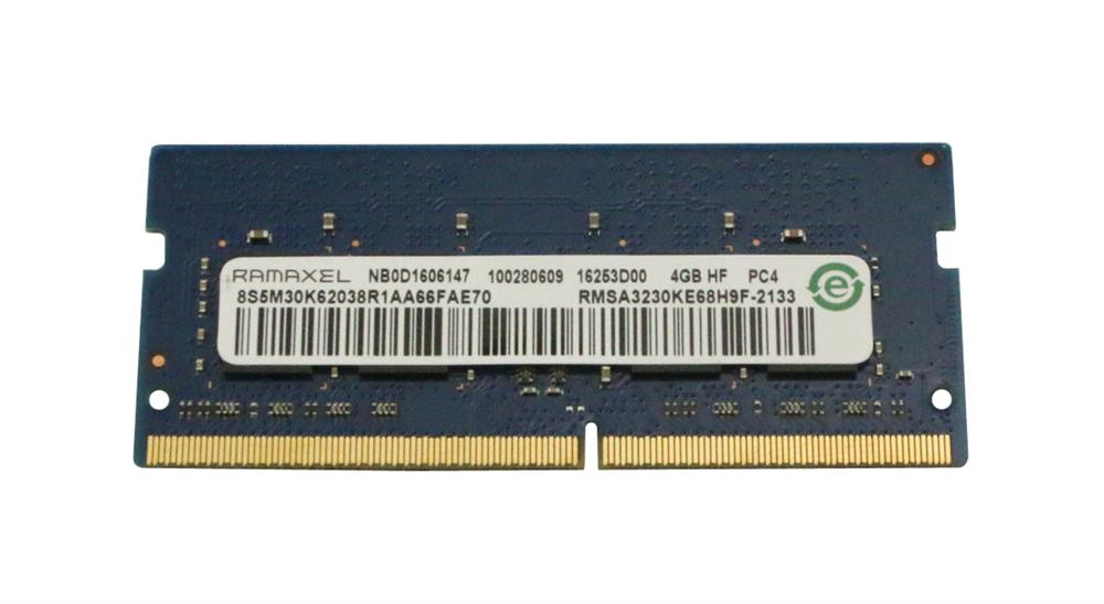 RMSA3230KE68H9F-2133 Ramaxel 4GB PC4-17000 DDR4-2133MHz non-ECC Unbuffered CL15 260-Pin SoDimm 1.2V Single Rank Memory Module