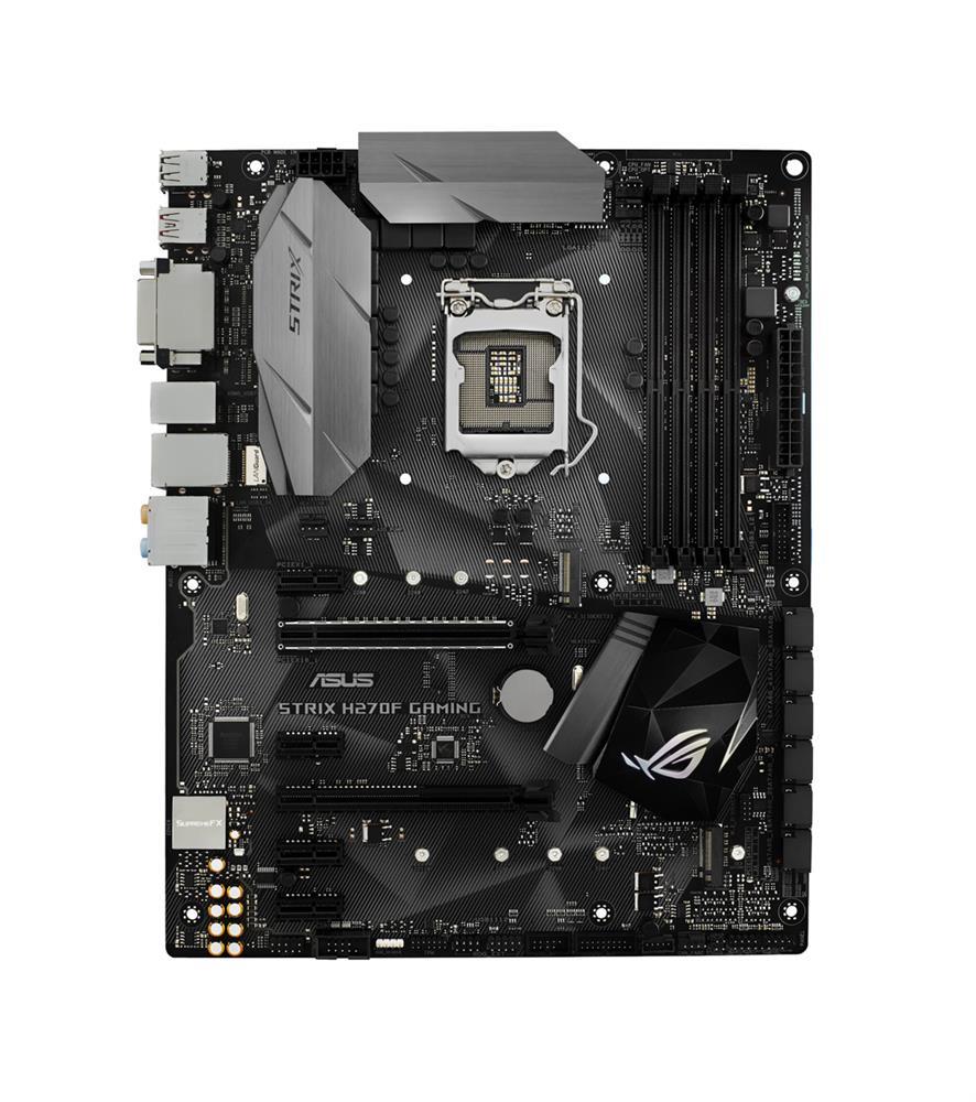 ROG STRIX H270F GAMING Asus Socket LGA 1151 Intel H270 Chipset 7th/6th Generation Core i7 / i5 / i3 / Pentium / Celeron Processors Support DDR4 4x DIMM 6x SATA 6.0Gb/s ATX Motherboard (Refurbished)