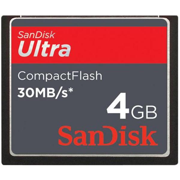 SDCFH-004G Sandisk 4GB Ultra 30MB/s CompactFlash (CF) Memory Card