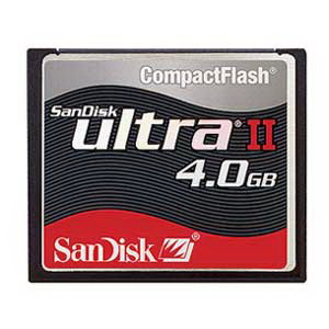 SDCFH-04G SanDisk Ultra II 4GB CompactFlash (CF) Memory Card