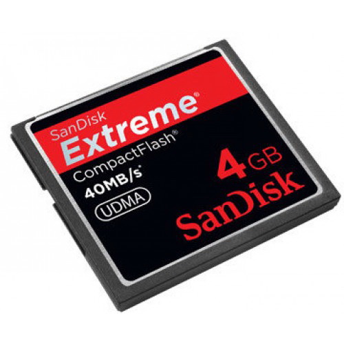 SDCFX-004G-X46 SanDisk 4GB Extreme UDMA 40MB/s CompactFlash (CF) Memory Card