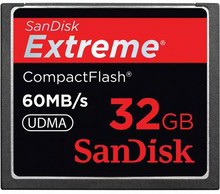 SDCFX-032G-X46 SanDisk Extreme 32GB CompactFlash (CF) Memory Card