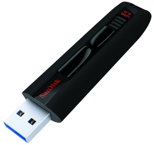SDCZ80-064G-A75 SanDisk Extreme USB 3.0 Flash Drive 64GB Black Encryption Support, Password Protection