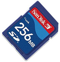 SDSDB-256 SanDisk 256MB Secure Digital (SD) Flash Memory Card