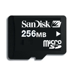 SDSDQ-256 SanDisk 256MB Micro SD Flash Memory Card