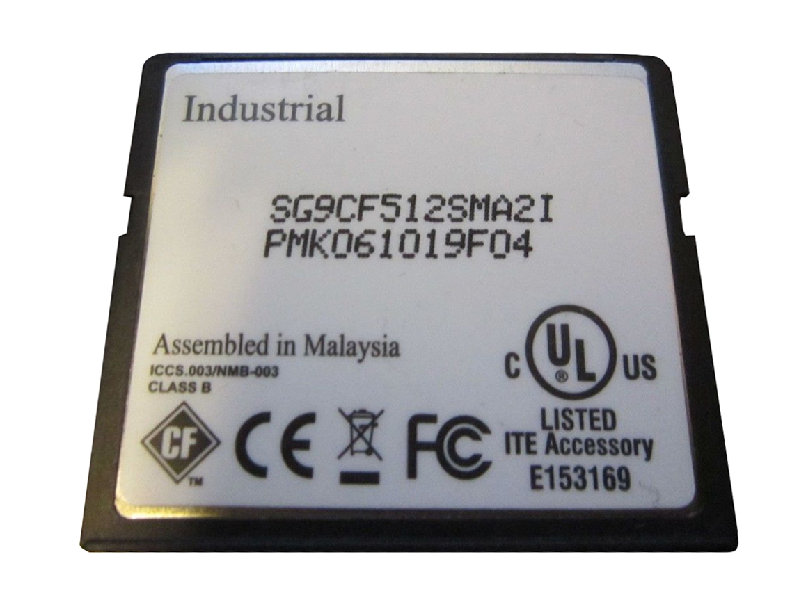 SG9CF512SMA2I Smart 512MB Industrial CompactFlash (CF) Memory Card