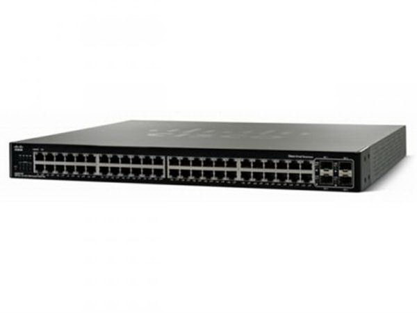 SGE2010P-A1 Linksys 48-Ports Gigabit Ethernet 4-Shared SFP Slots Switch with PoE (Refurbished)