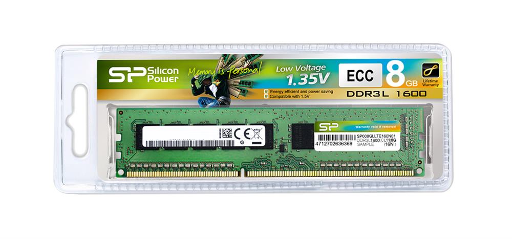 SP008GLLTE160N01 Silicon Power 8GB DDR3 PC12800 Memory