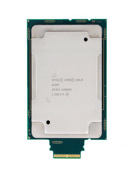 SR3KE Intel Xeon Gold 6126F 12-Core 2.60GHz 10.40GT/s UPI 19.25MB L3 Cache Socket LGA3647 Processor