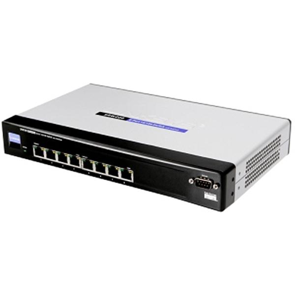 SRW208 Linksys 8-Ports 10/100 SFP Ethernet Switch SNMP QOS with Webview (Refurbished)